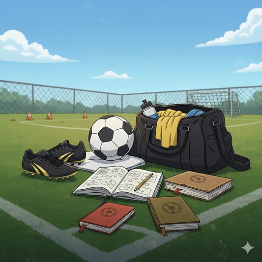 Soccer practice with zone 14 coaching journals