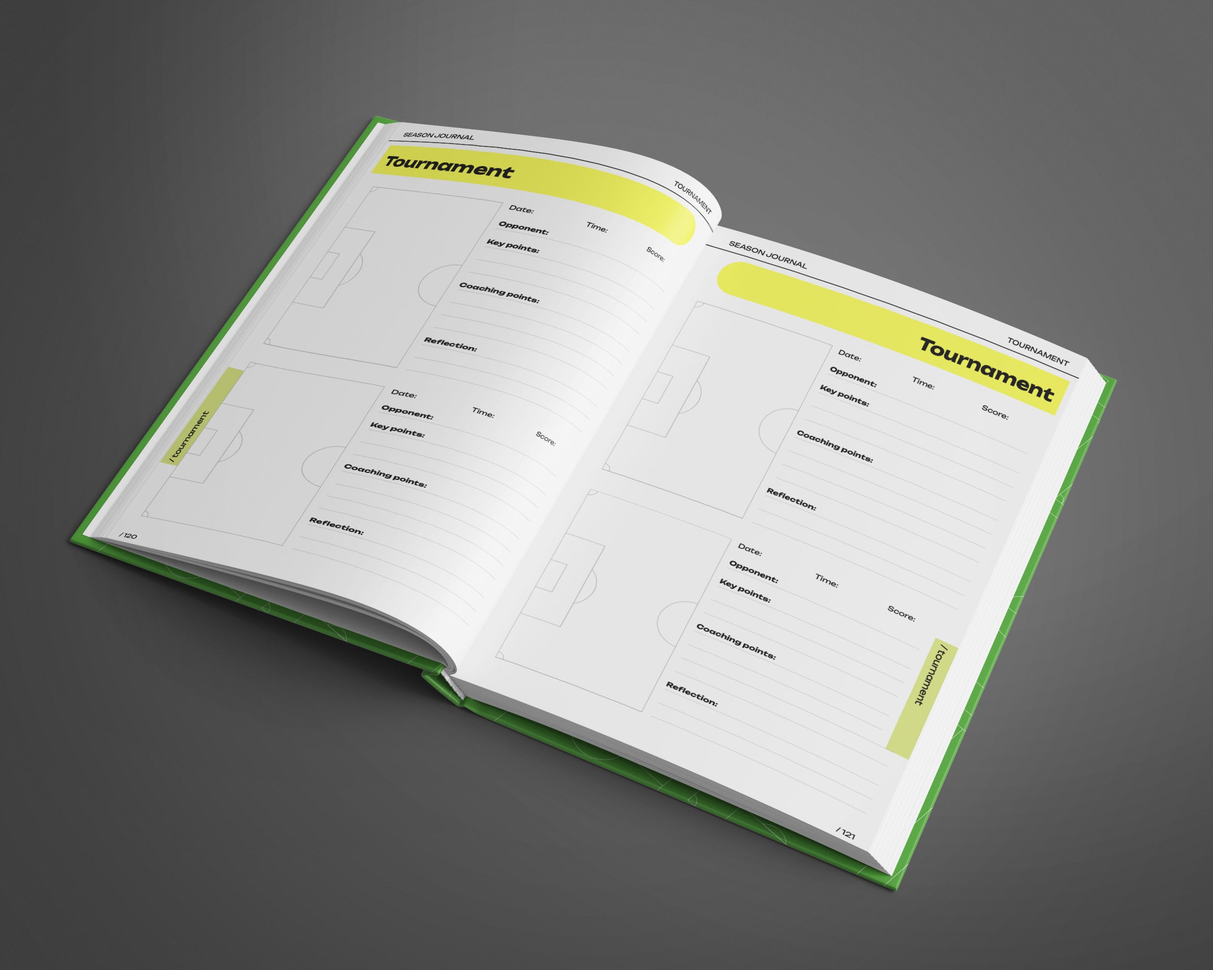 Hard Cover Soccer Coach's Journal – Zone 14 Coaching