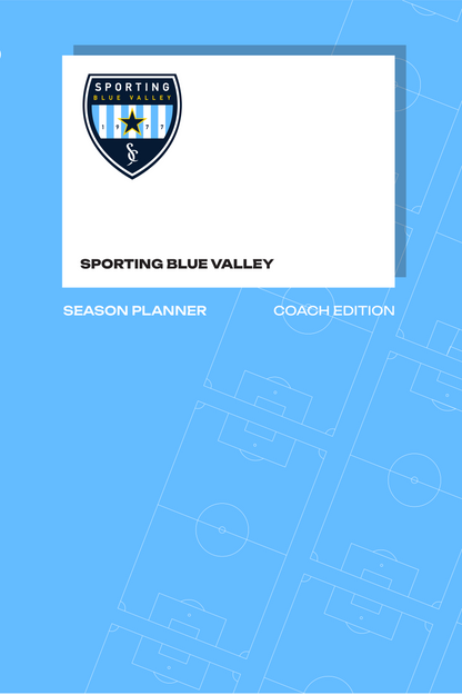 Sporting Blue Valley Hardcover Soccer Coach's Journal