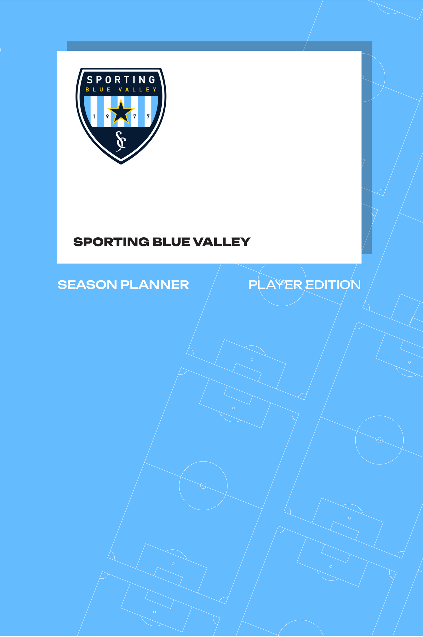 Sporting Blue Valley Hardcover Soccer Player's Journal