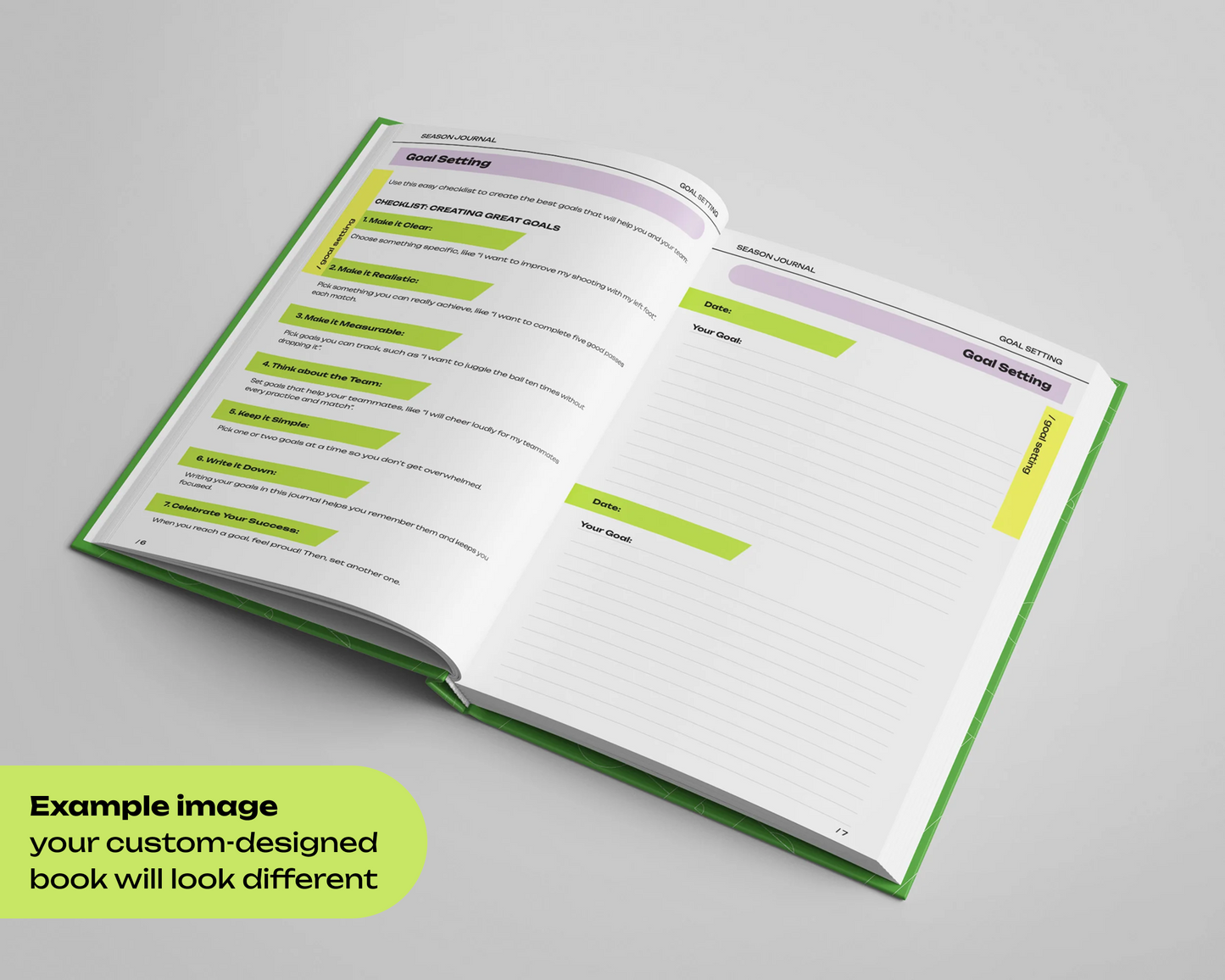 Soft Cover Soccer Player's Journal