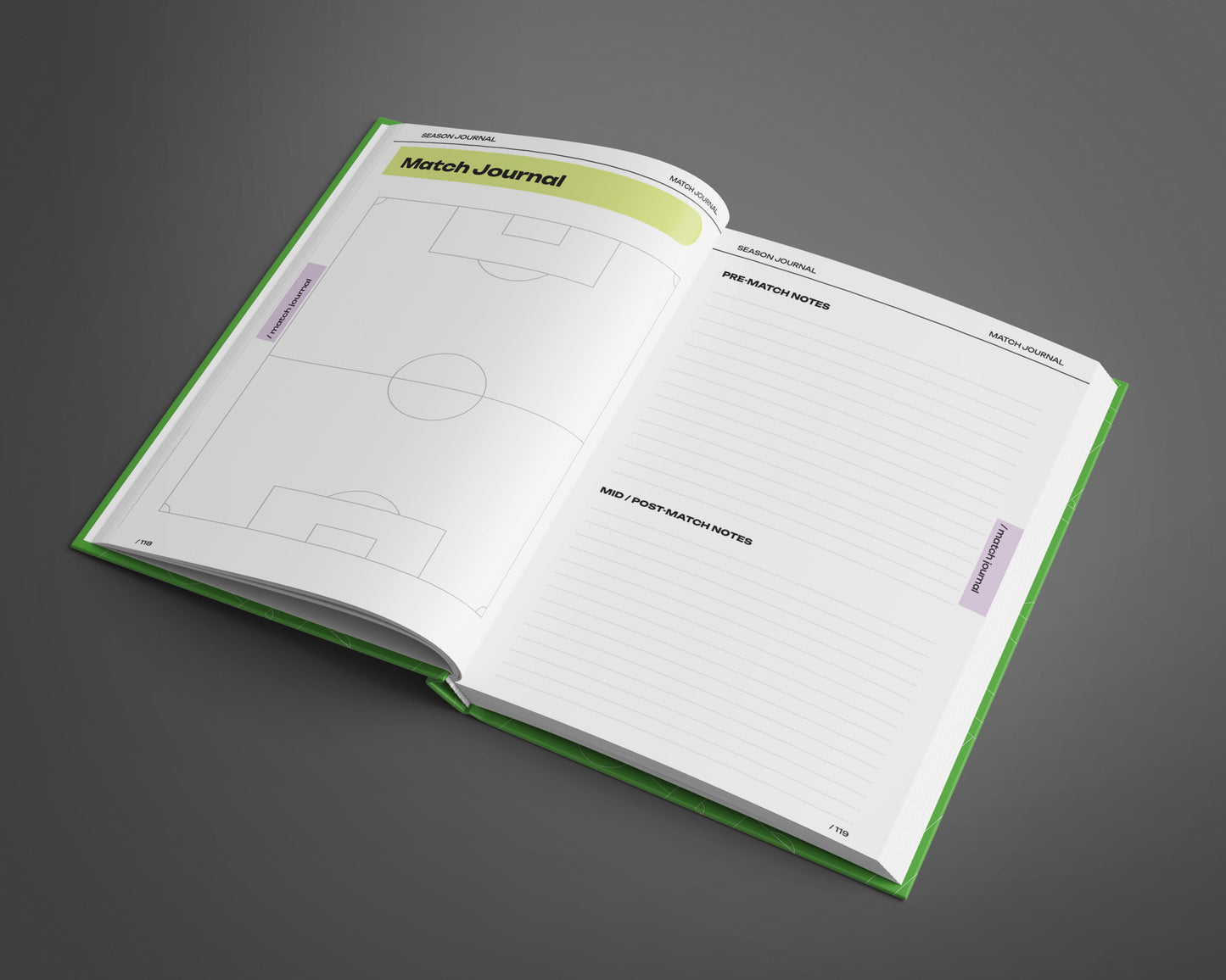 Hard Cover Soccer Coach's Journal